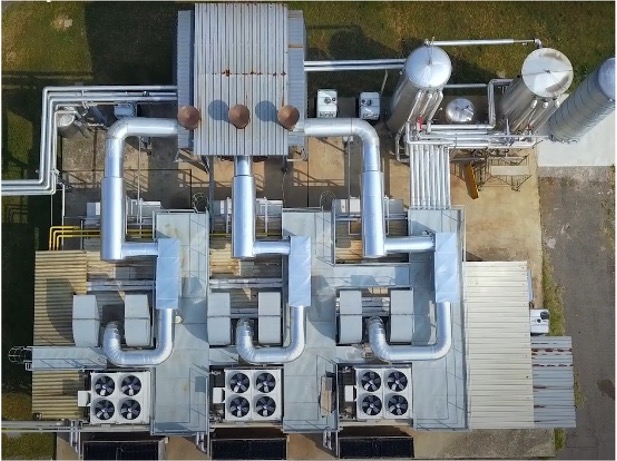 сухий охолоджувач когенераційної установки